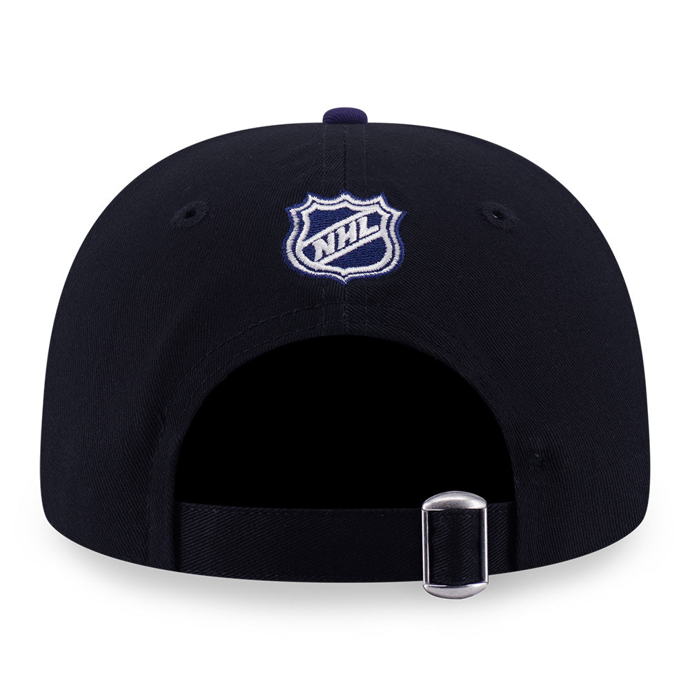 New Era Toronto Maple Leafs Black Blue 9FORTY A-Frame Adjustable Cap