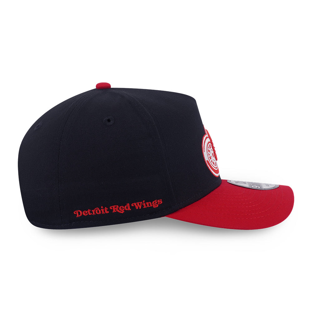 New Era Detroit Red Wings Black Red 9FORTY A-Frame Adjustable Cap