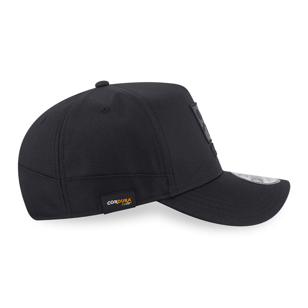 New Era Wordmark Cordura Re Cor Black 9FORTY A-Frame Snapback Cap