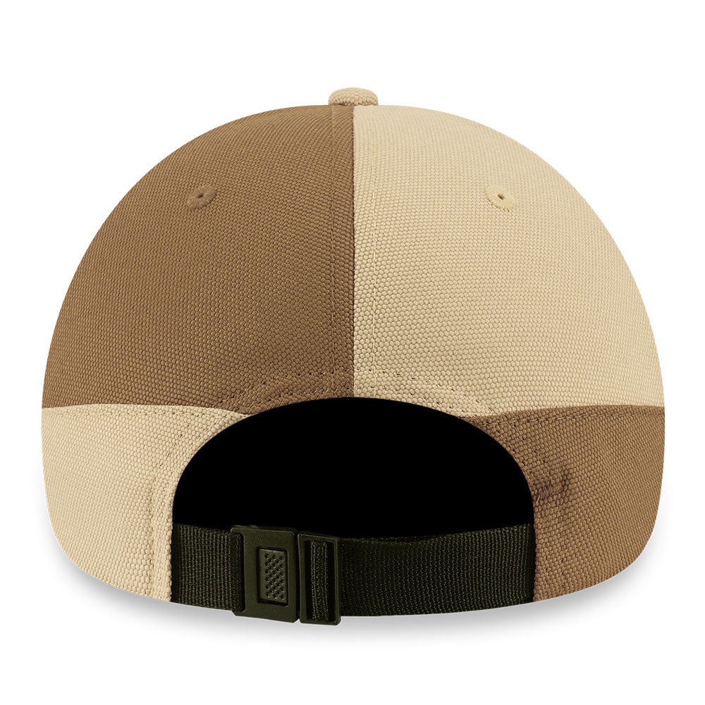 New Era Wordmark Cordura Re Cor Oat Milk 9FORTY Unstructured Adjustable Cap