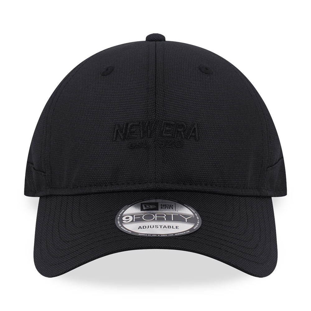 New Era Wordmark Cordura Re Cor Black 9FORTY Unstructured Adjustable Cap