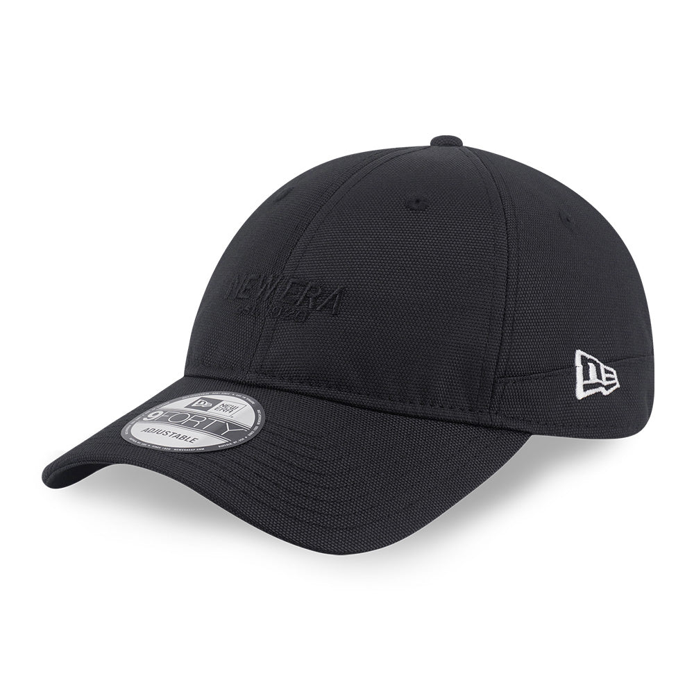 New Era Wordmark Cordura Re Cor Black 9FORTY Unstructured Adjustable Cap