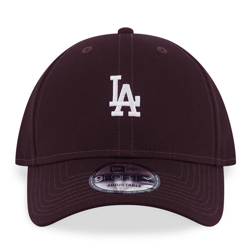 New Era Los Angeles Dodgers Mini Logo Color Era FW25 Maroon 9FORTY Adjustable Cap
