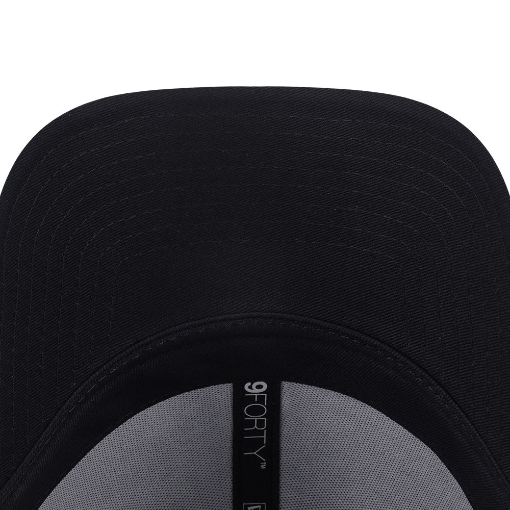 New Era Los Angeles Dodgers Mini Logo Color Era FW25 Black Muted Indigo 9FORTY Adjustable Cap