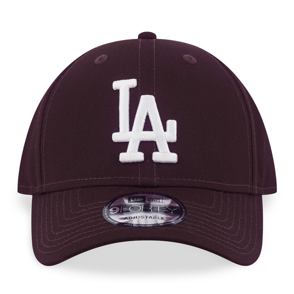 New Era Los Angeles Dodgers Color Era FW25 Maroon White 9FORTY Adjustable Cap