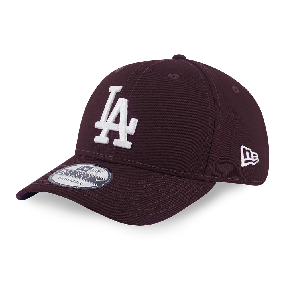 New Era Los Angeles Dodgers Color Era FW25 Maroon White 9FORTY Adjustable Cap
