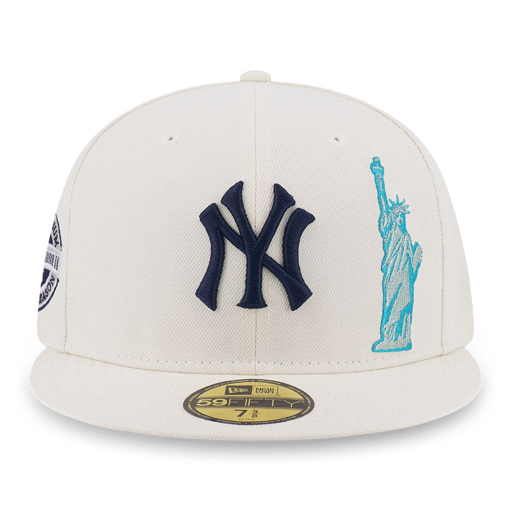 New Era New York Yankees MLB 5950 Pack MLB City Chrome White 59FIFTY Fitted Cap