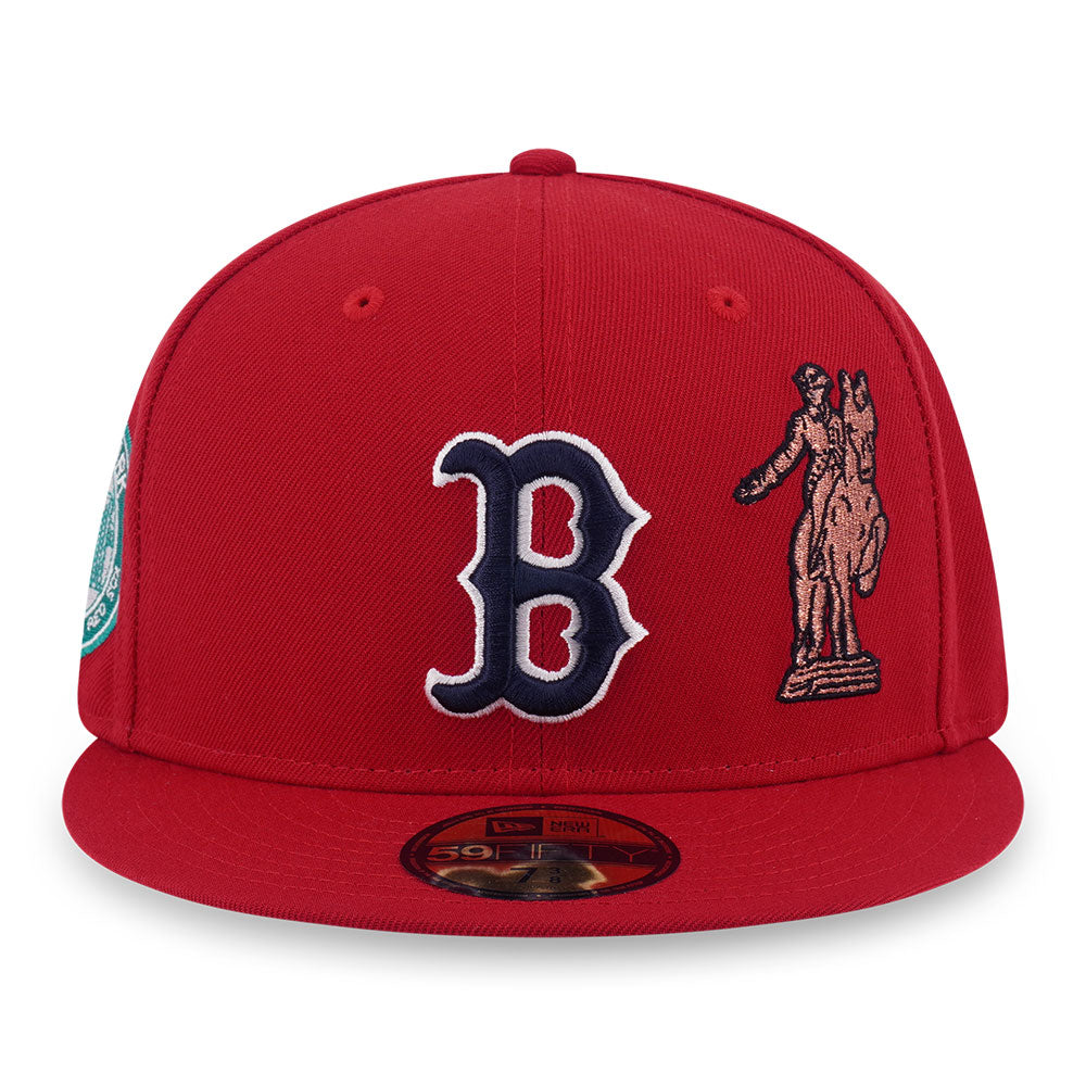 New Era Boston Red Sox 5950 Pack City Scarlet 59FIFTY Fitted Cap