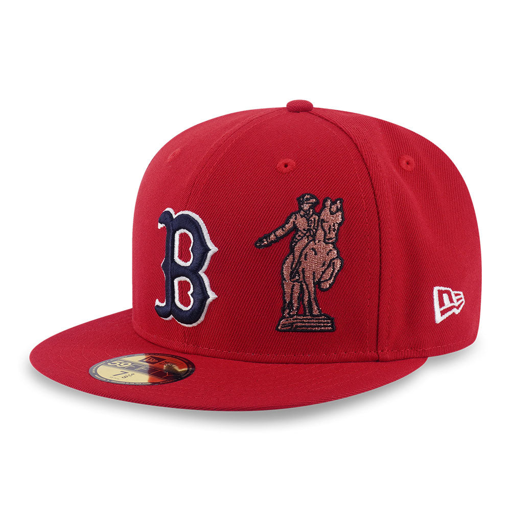 New Era Boston Red Sox 5950 Pack City Scarlet 59FIFTY Fitted Cap