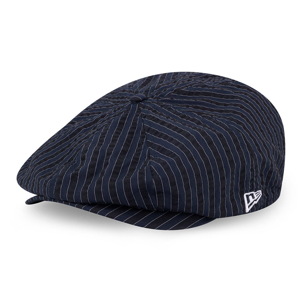 New Era Street Class Navy Stripe Newsboy Hat