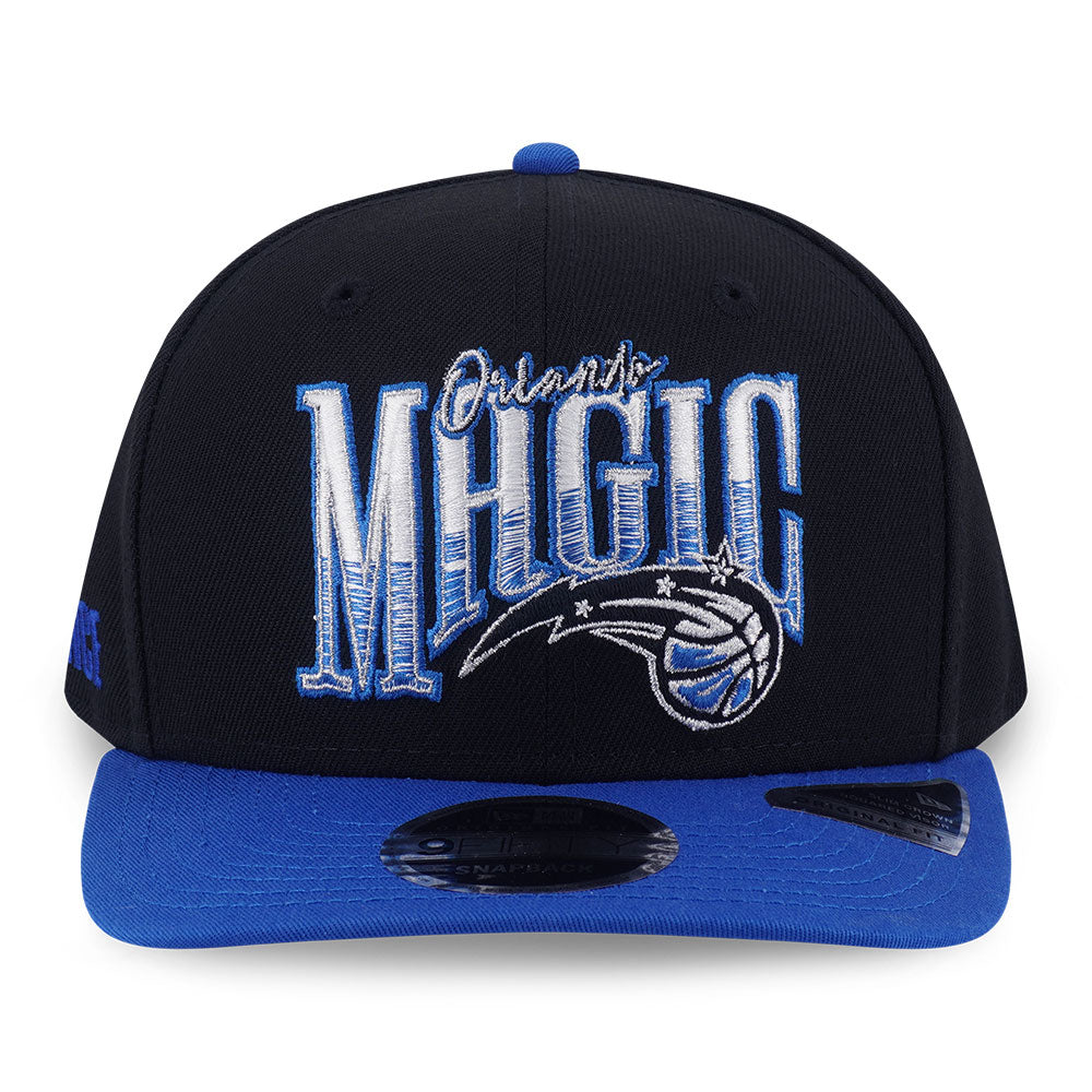 New Era Orlando Magic Net Infilled Black Blue 9FIFTY Snapback Cap