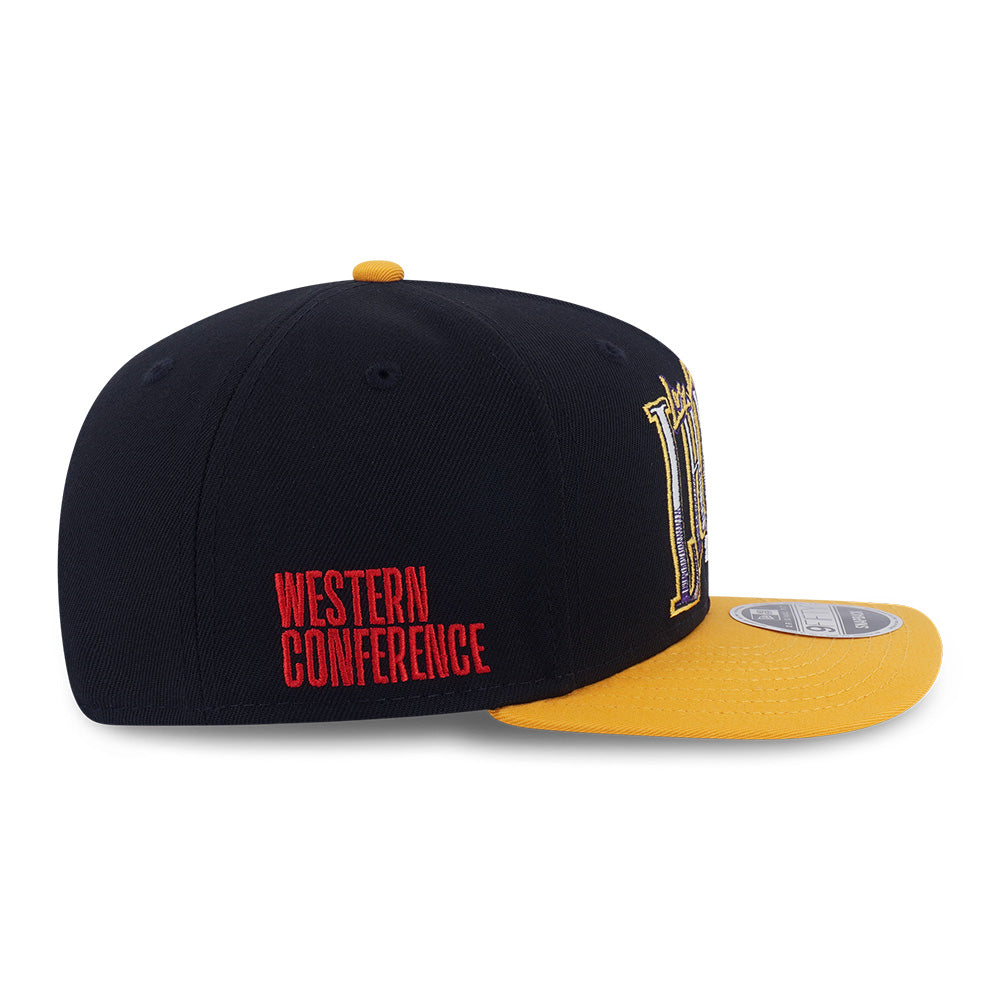 New Era Los Angeles Lakers Net Infilled Black Yellow 9FIFTY Snapback Cap