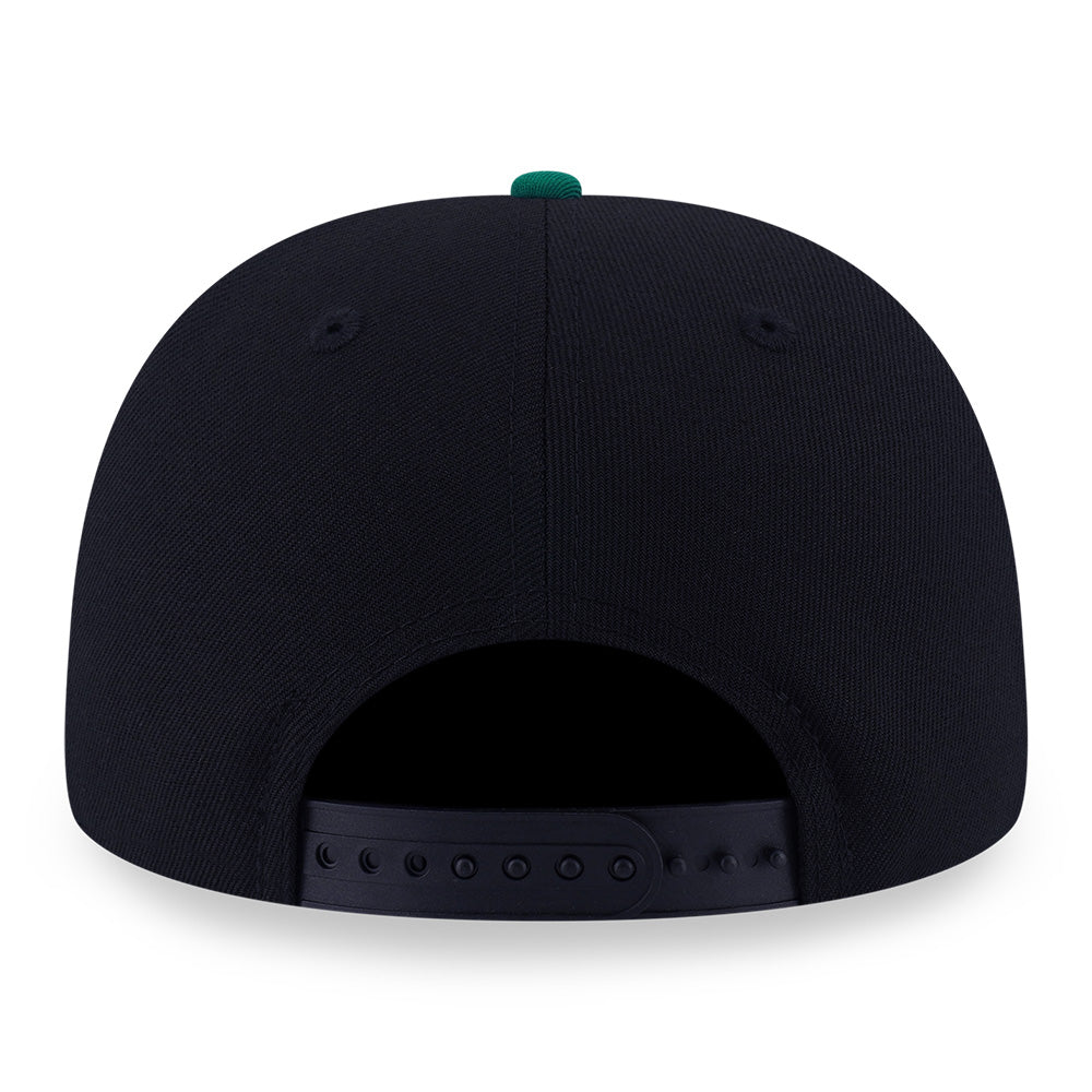 New Era Boston Celtics Net Infilled Black Green 9FIFTY Snapback Cap