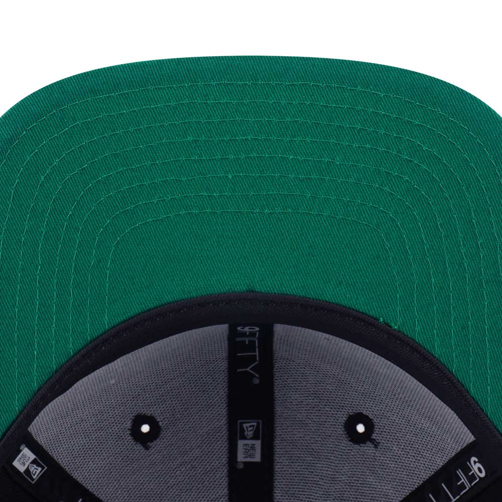 New Era Boston Celtics Net Infilled Black Green 9FIFTY Snapback Cap