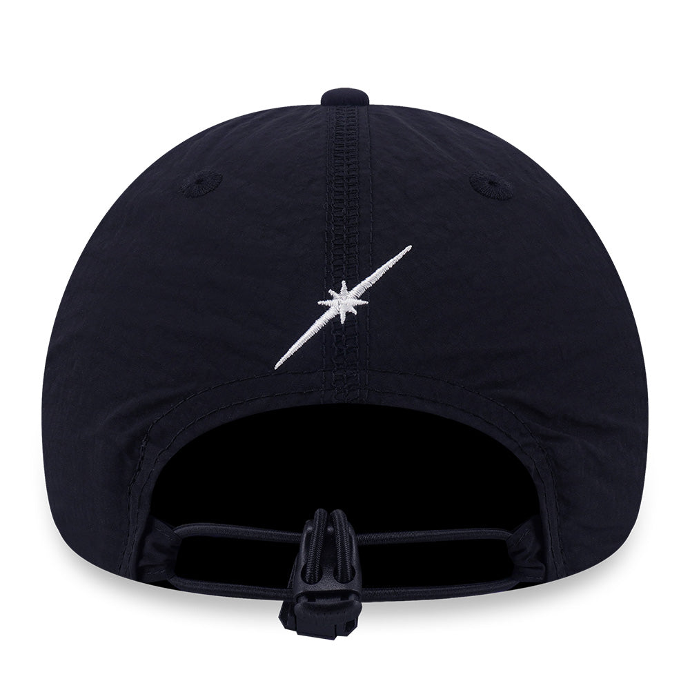 New Era USA Wordmark Black Trail Runner 9FORTY Unstructured Adjustable Cap