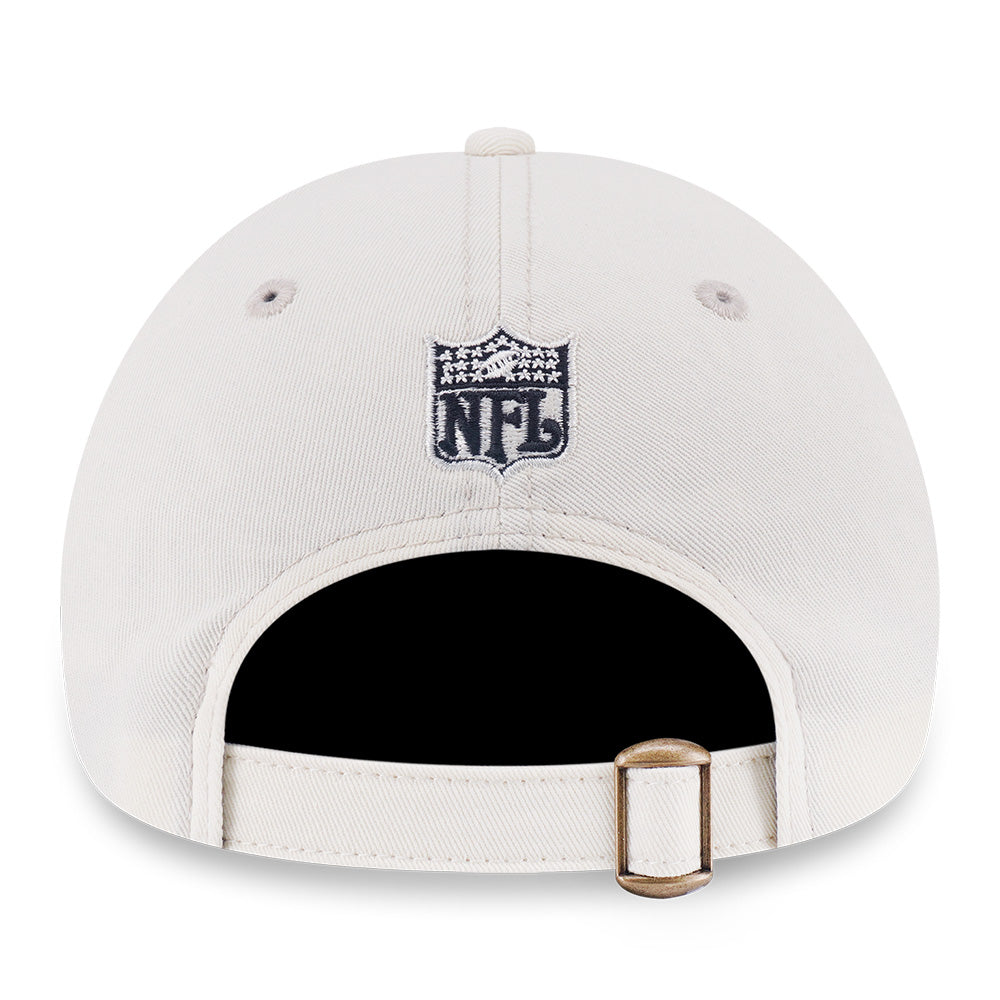 New Era Oakland Raiders Historic Chrome White 9FORTY Unstructured Adjustable Cap