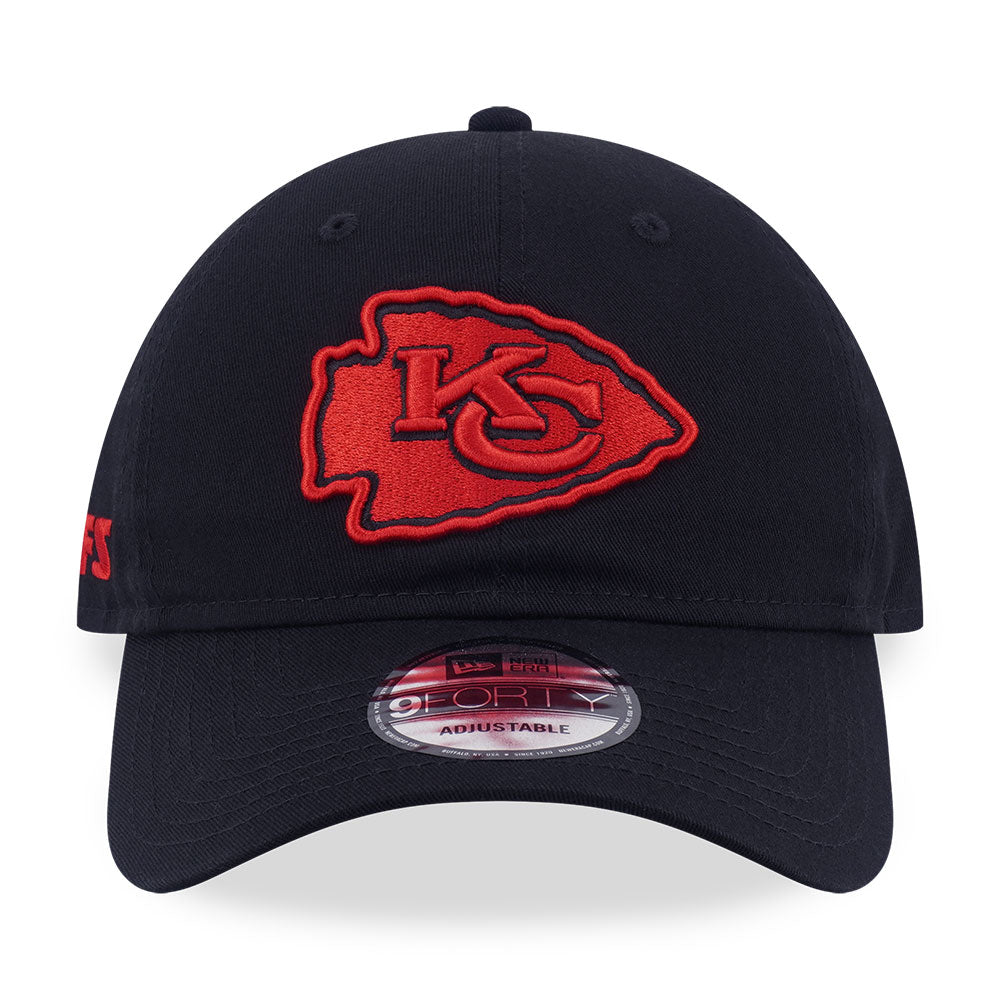 New Era Kansas City Chiefs Historic Black 9FORTY Unstructured Adjustable Cap