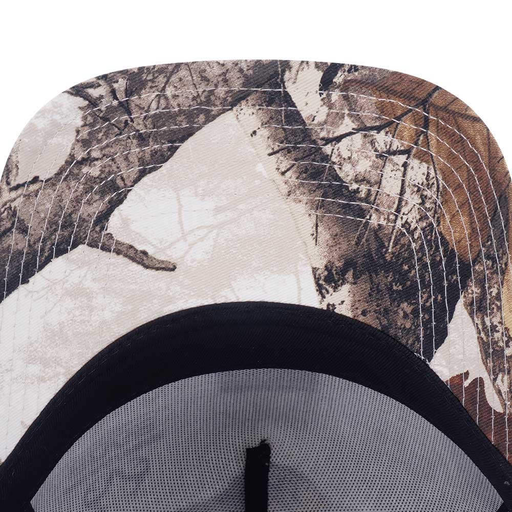 New Era Earthy Skin Real Tree Snow 9FORTY A-Frame Trucker Snapback Cap