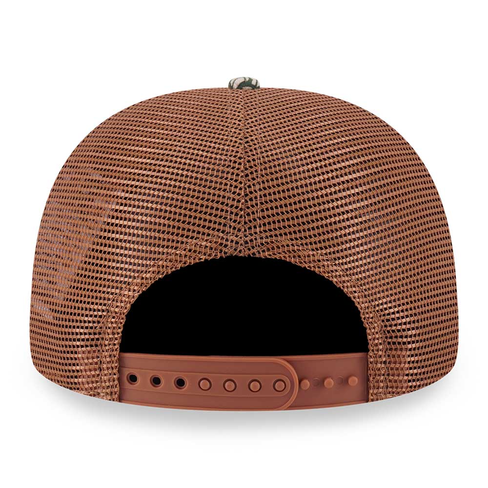 New Era Earthy Skin Real Tree Edge Light Bronze 9FORTY A-Frame Trucker Snapback Cap