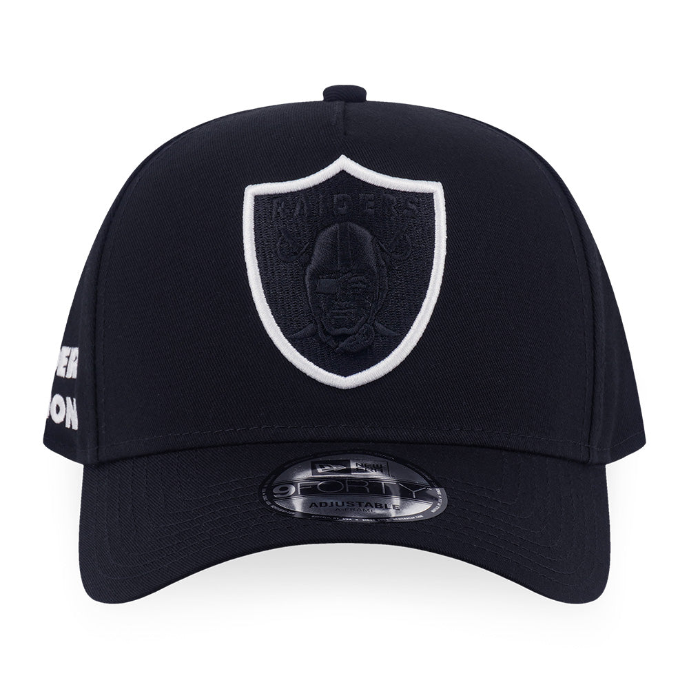 New Era Las Vegas Raiders Fun Graphic Black 9FORTY A-Frame Snapback Cap
