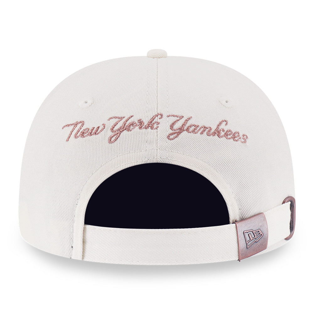 New Era New York Yankees Metal Copper Chrome White 9FORTY A-Frame Snapback Cap