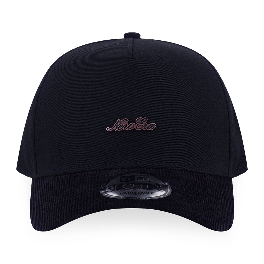 New Era Script Metal Copper Black 9FORTY A-Frame Snapback Cap