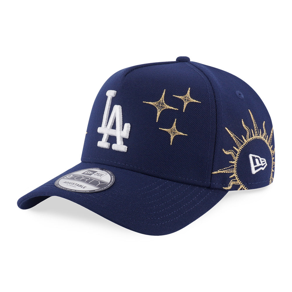 New Era Los Angeles Dodgers Cosmic Craft Oceanside Blue 9FORTY A-Frame Snapback Cap