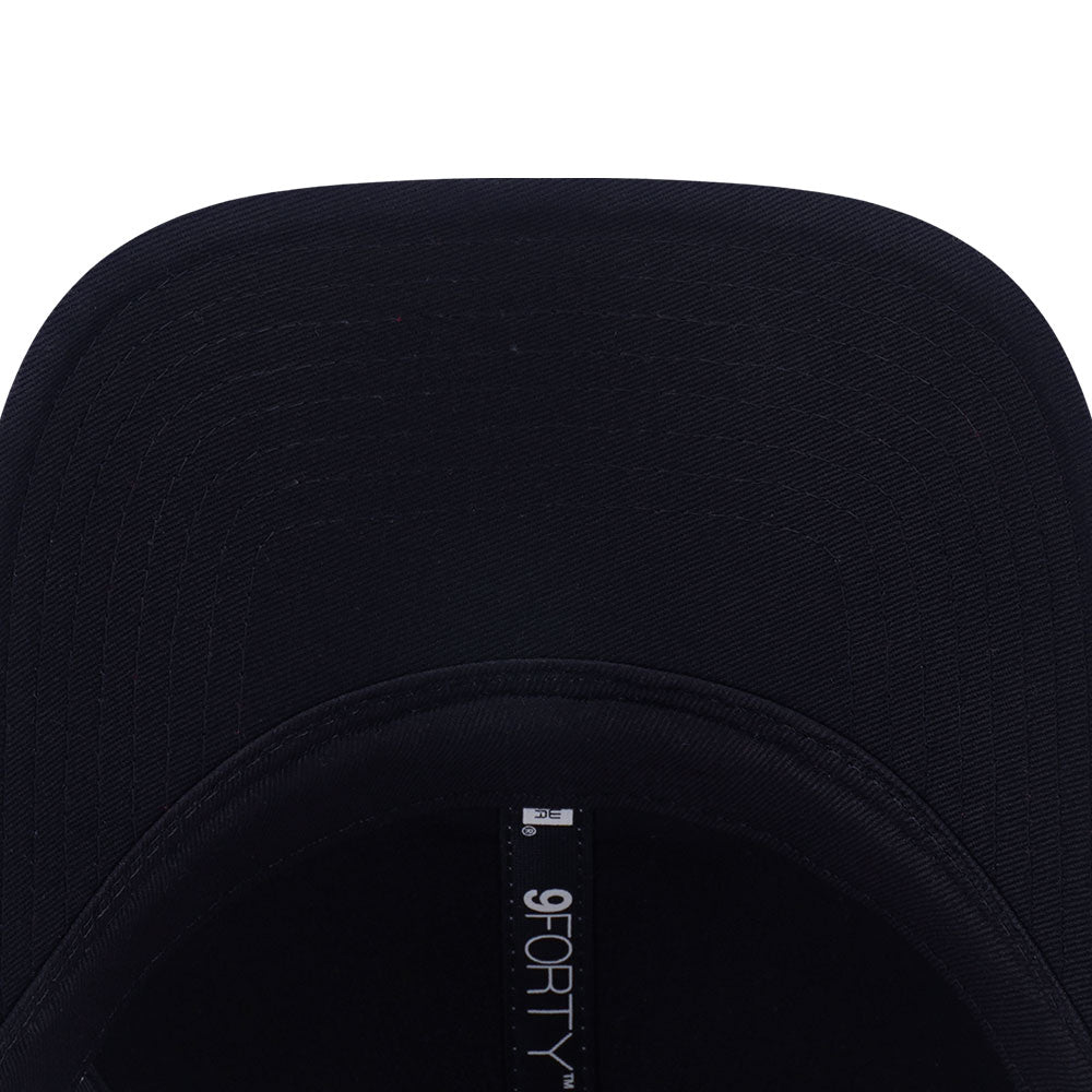 New Era Script Metal Copper Chrome White Maroon 9FORTY Adjustable Cap