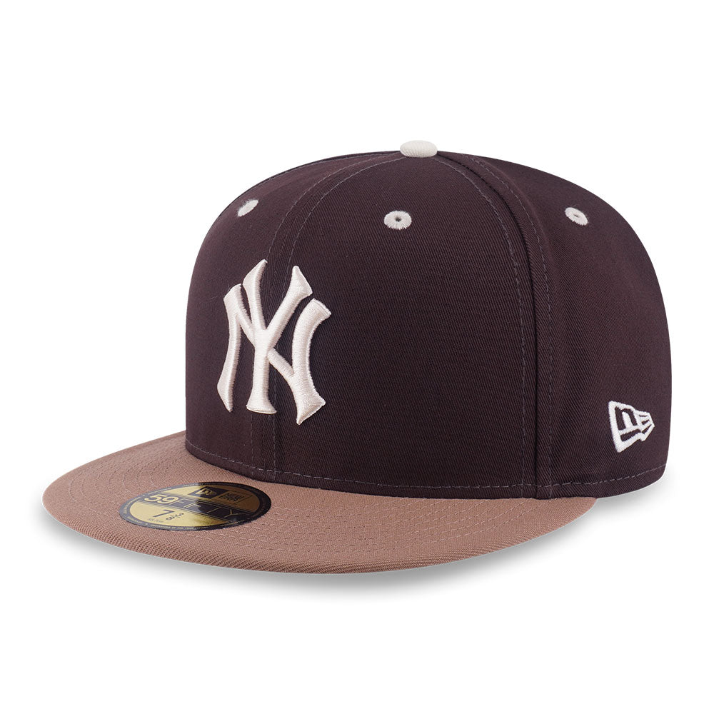 New Era New York Yankees 5950 Pack Iced Latte Chocolate Brown 59FIFTY Fitted Cap