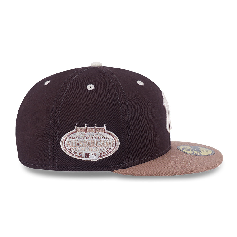 New Era New York Yankees 5950 Pack Iced Latte Chocolate Brown 59FIFTY Fitted Cap