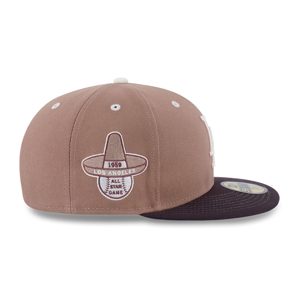 New Era Los Angeles Dodgers 5950 Pack Iced Latte Khaki 59FIFTY Fitted Cap