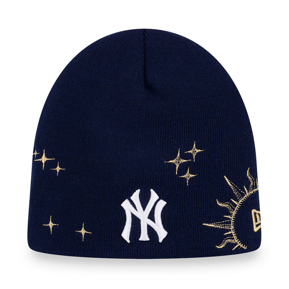 New Era New York Yankees Cosmic Craft Oceanside Blue Beanie