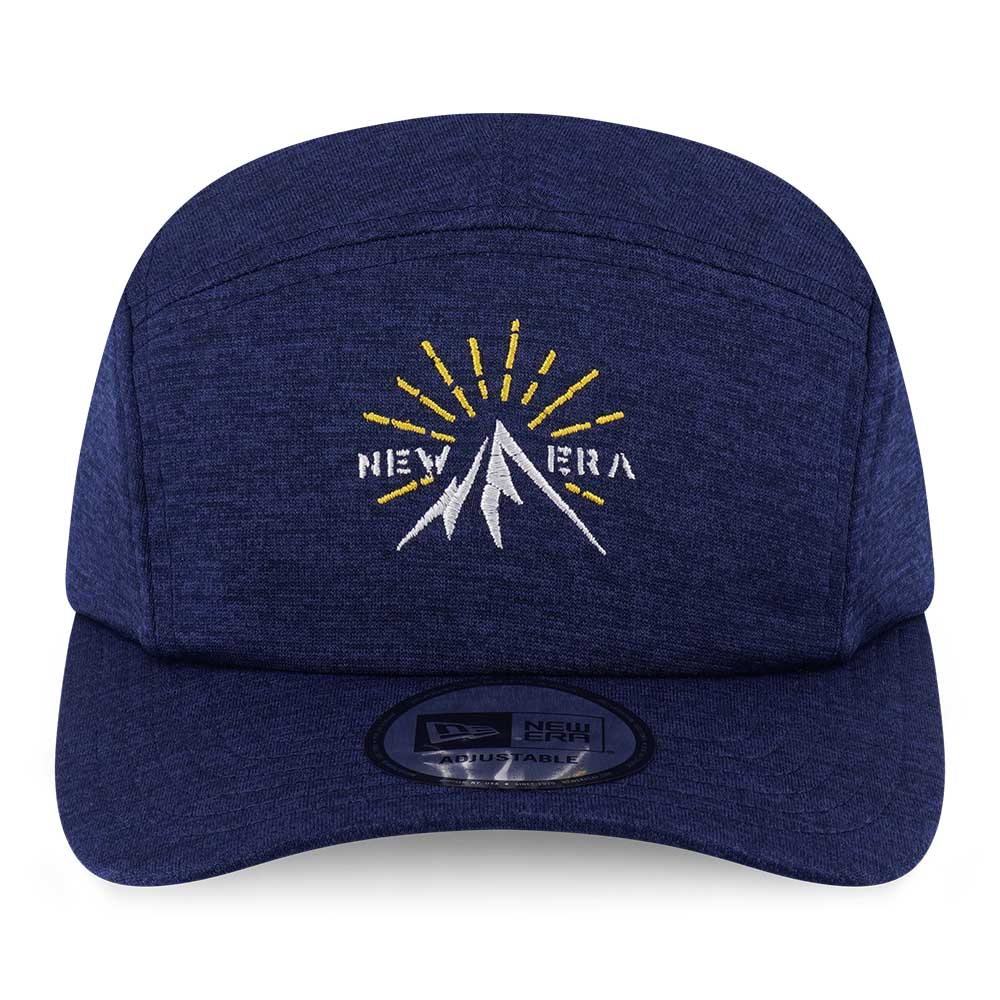 New Era Mountain Graphic FW2025 Oceanside Blue Camper Curved Visor Hat