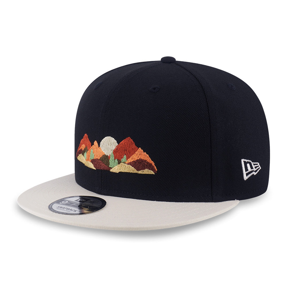 New Era Mountain Logo FW25 Black 9FIFTY Black 9FIFTY Snapback Cap