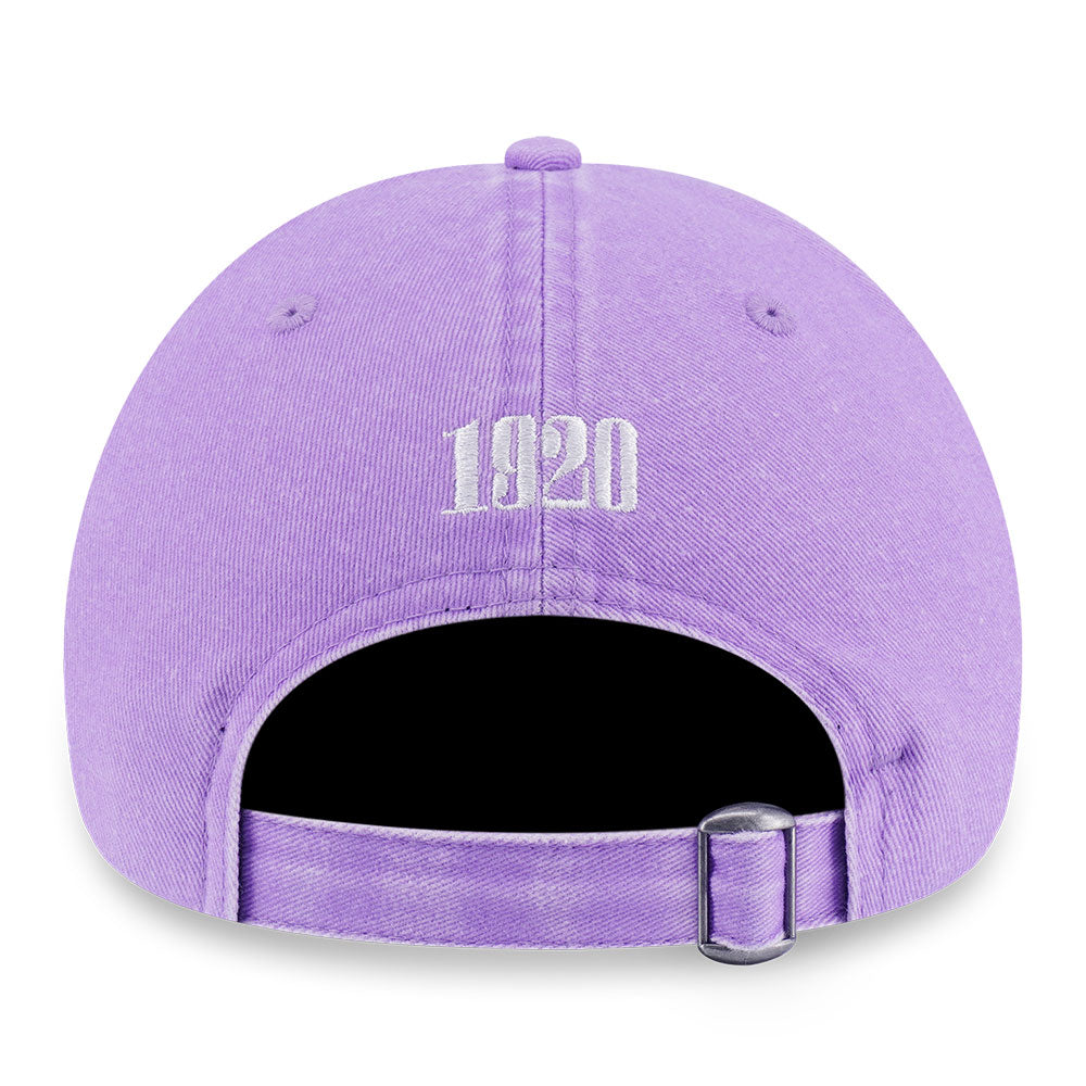 New Era Wordmark 90s Vibe Soft Lavender 9FORTY Unstructured Adjustable Cap