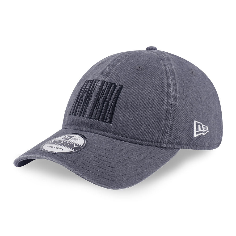 New Era Wordmark 90s Vibe Dolphin Grey 9FORTY Unstructured Adjustable Cap