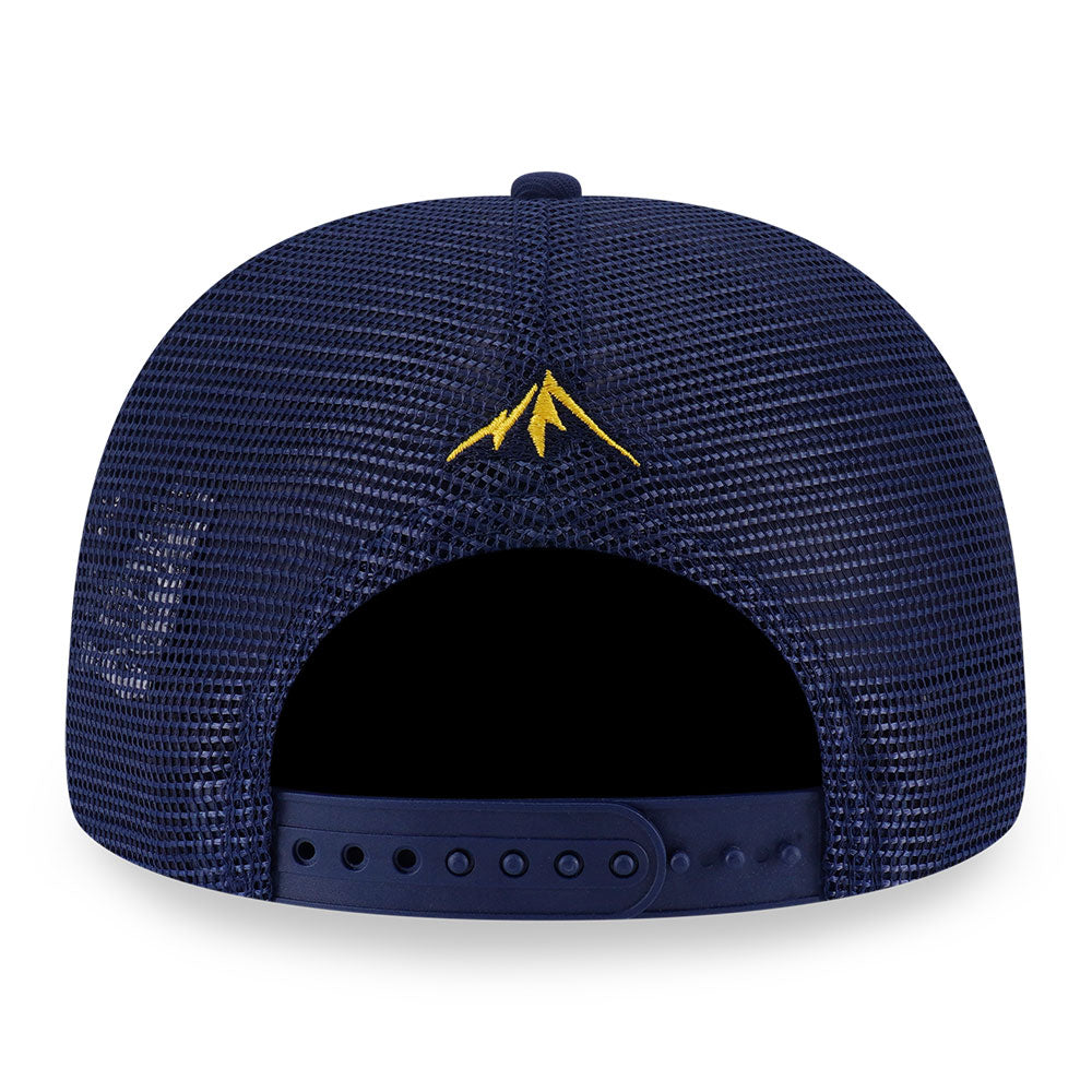 New Era Mountain Graphic FW2025 Oceanside Blue 9FORTY A-Frame Trucker Cap