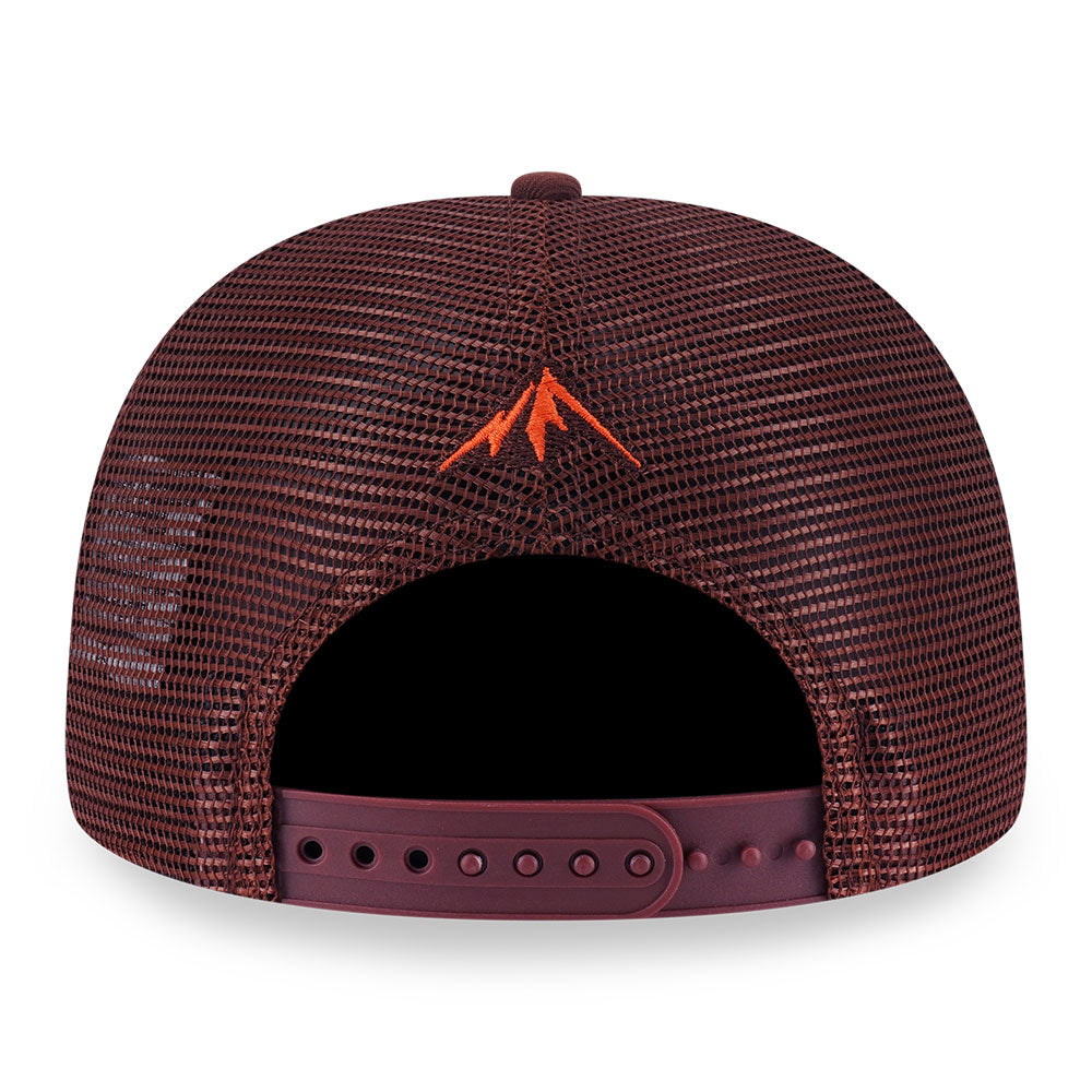 New Era Mountain Graphic FW2025 Deep Auburn 9FORTY A-Frame Trucker Cap