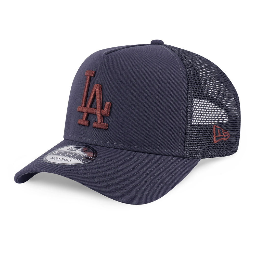 New Era Los Angeles Dodgers Color Era FW25 Graphite 9FORTY A-Frame Trucker Snapback Cap