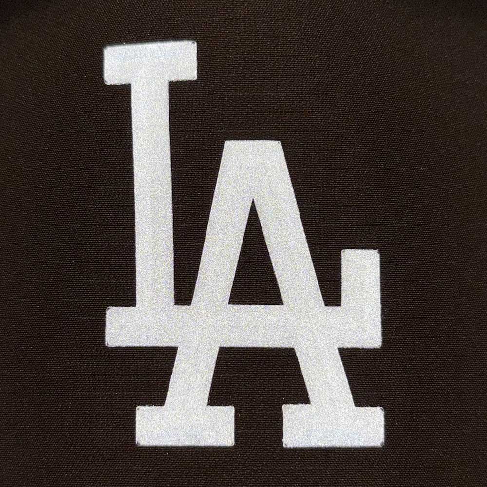 New Era Los Angeles Dodgers TPU Badge FW25 Walnut 9FORTY A-Frame Adjustable Cap