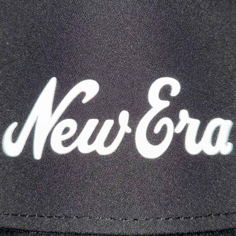 New Era Script TPU Badge FW25 Black 9FORTY A-Frame Adjustable Cap