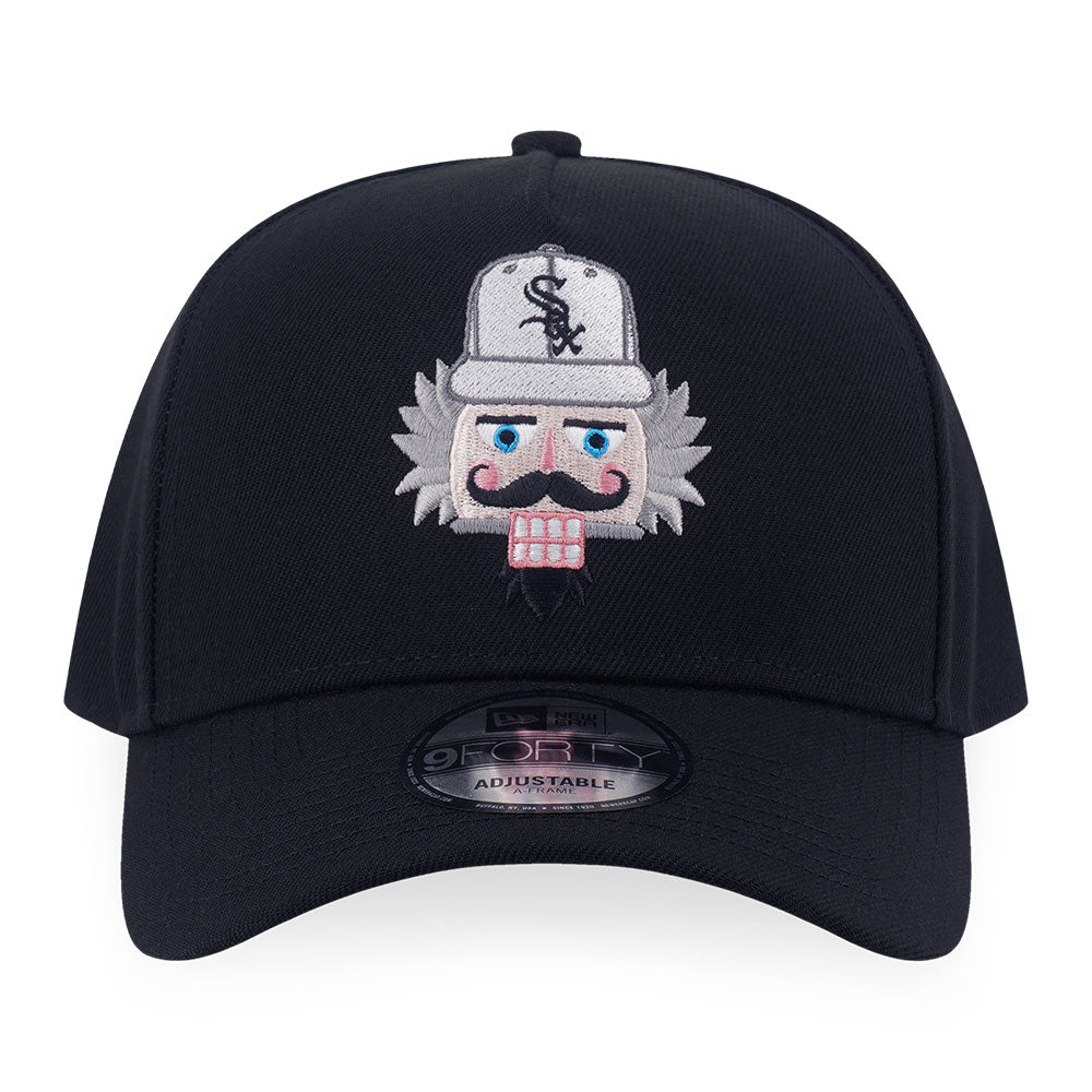 New Era Chicago White Sox Christmas Pack FW25 Black 9FORTY A-Frame Adjustable Cap
