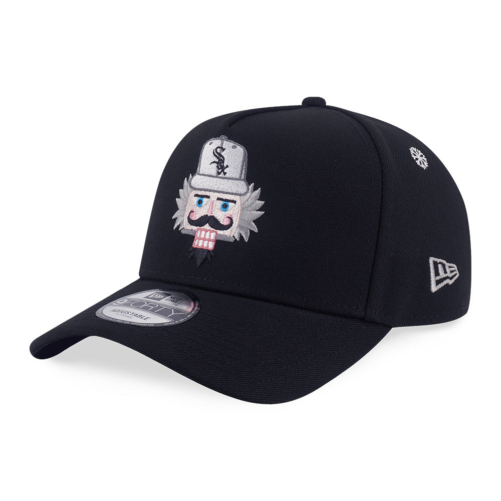 New Era Chicago White Sox Christmas Pack FW25 Black 9FORTY A-Frame Adjustable Cap