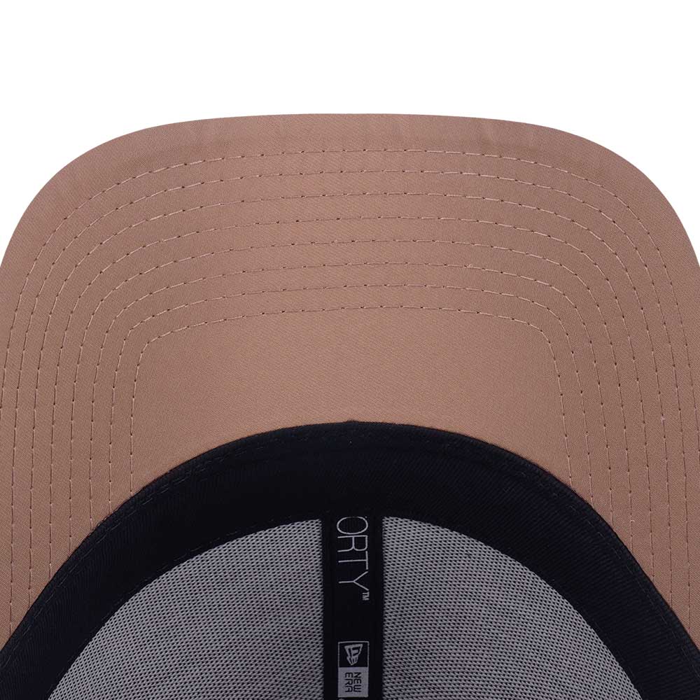 New Era Script TPU Badge FW25 Khaki 9FORTY A-Frame Adjustable Cap