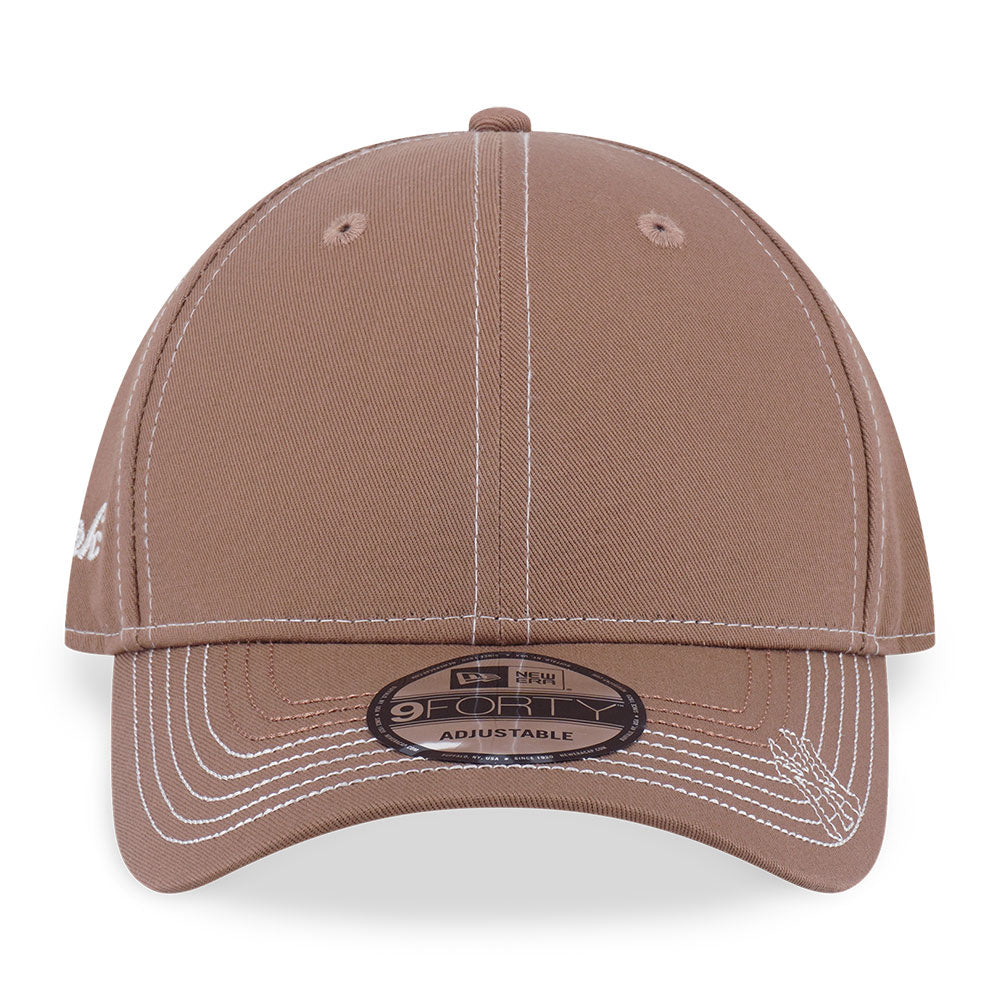 New York Yankees Contrast Stitching Khaki 9FORTY Adjustable Cap