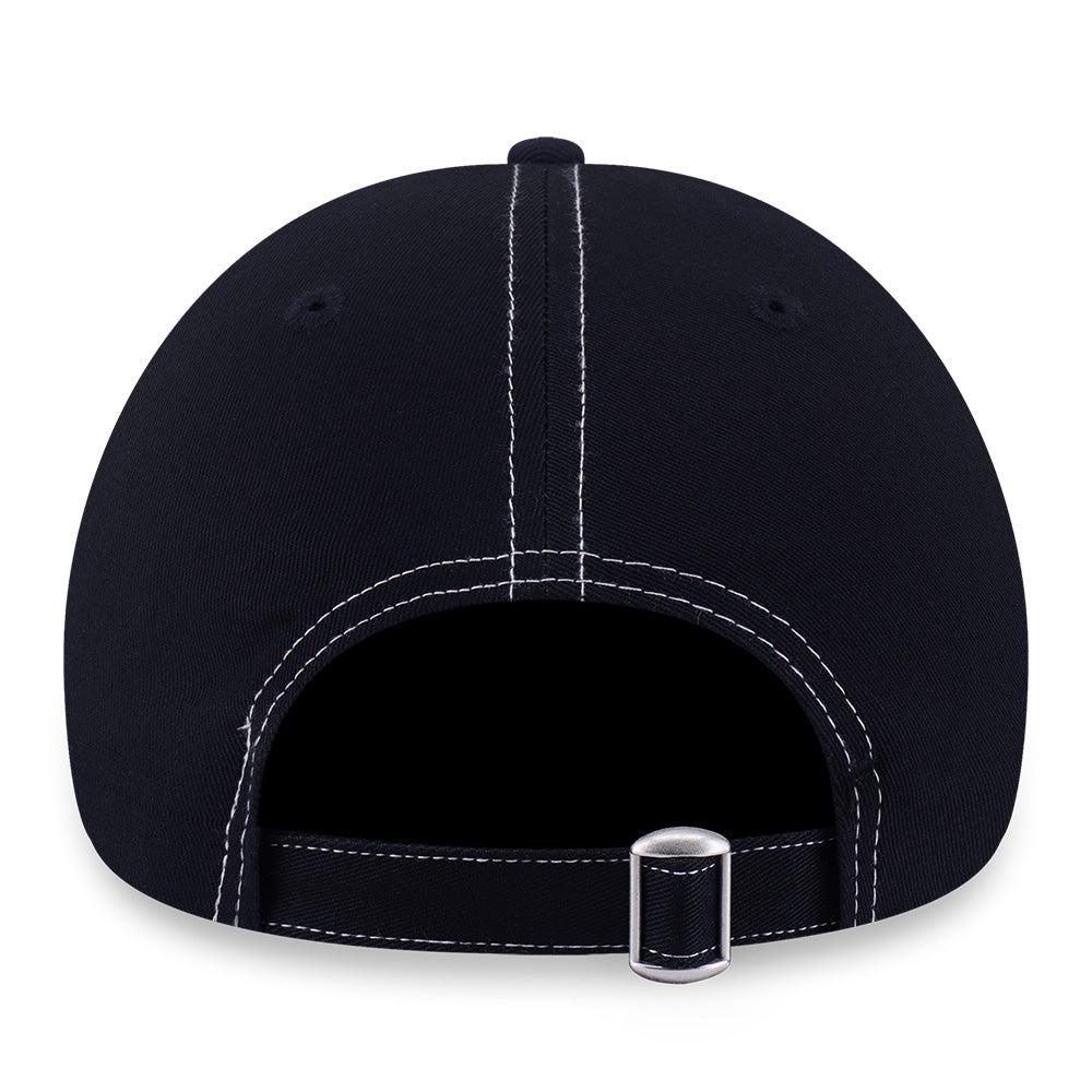 New Era Los Angeles Dodgers Contrast Stitching Black 9FORTY Adjustable Cap