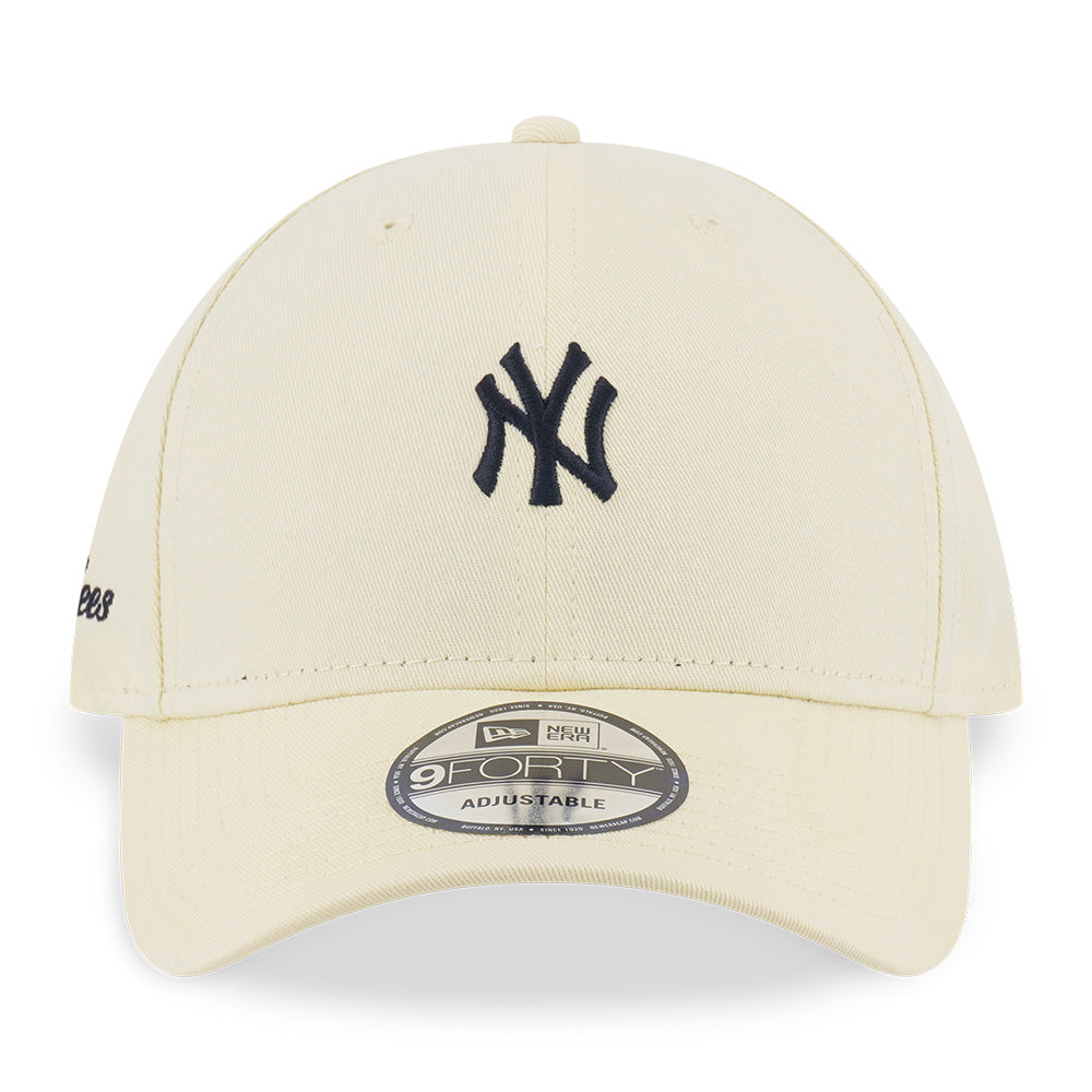 New Era New York Yankees Mini Logo Color Era FW25 Power Yellow 9FORTY Adjustable Cap