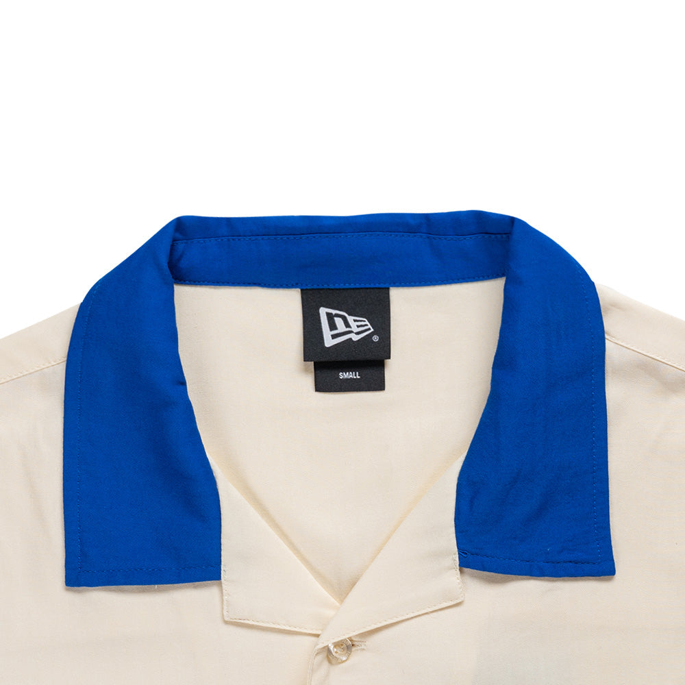 New Era Los Angeles Dodger Harvest Merch Chrome White Woven Polo Shirt