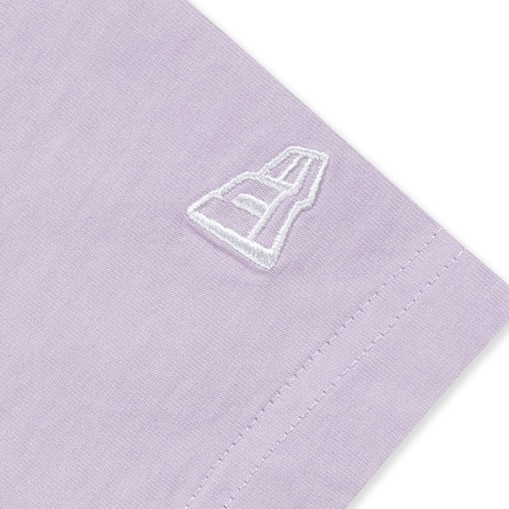 New Era Basic FW25 Soft Lavender Tie Dyed Women Crop Top Short Sleeve T-Shirt