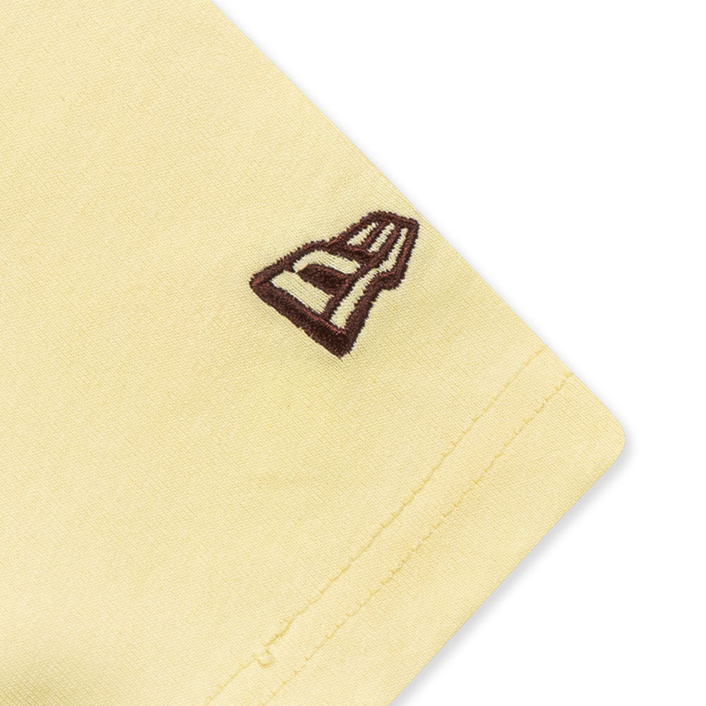 New Era New York Yankees Color Era FW25 Power Yellow Women Crop Top Short Sleeve T-Shirt